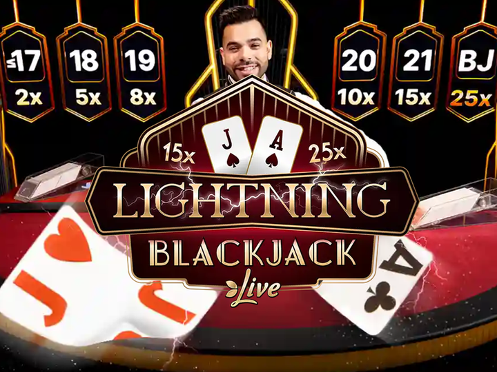 Live Lightning Blackjack
