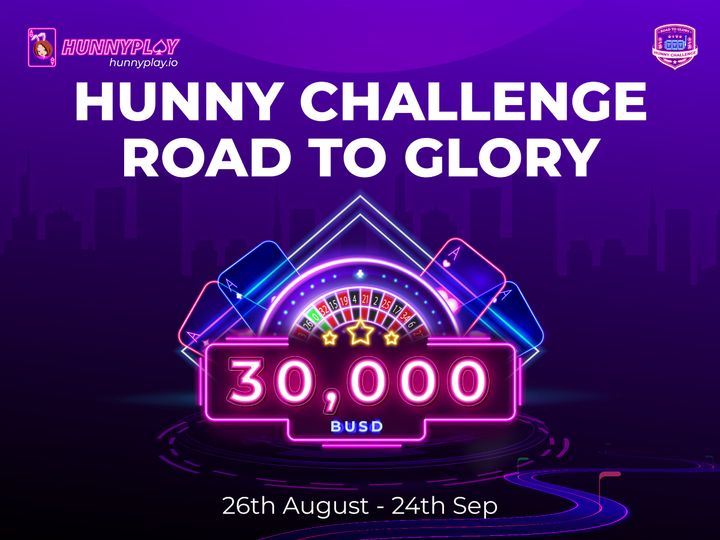HUNNY CHALLENGE - ROAD TO GLORY: Exciting race with a Total Prize Pool of $30,000